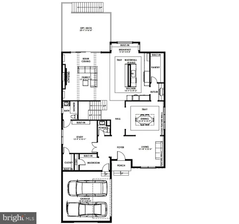 a picture of a bench in front of a door