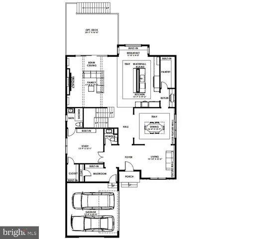 a picture of a bench in front of a door