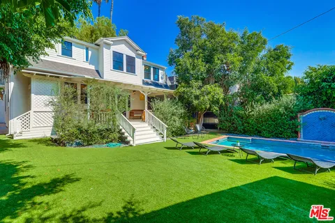 a table and chairs in a room