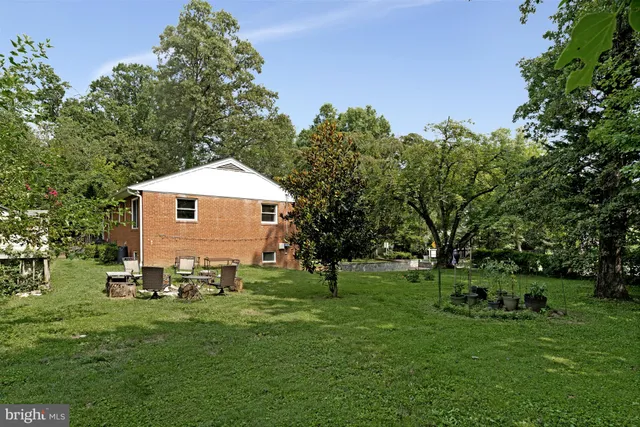 a view of backyard with swimming pool