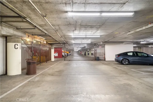 a city view with tall buildings