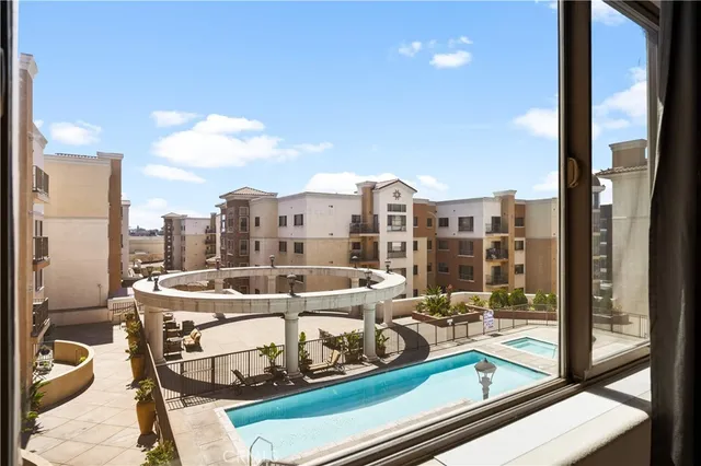 an aerial view of a city