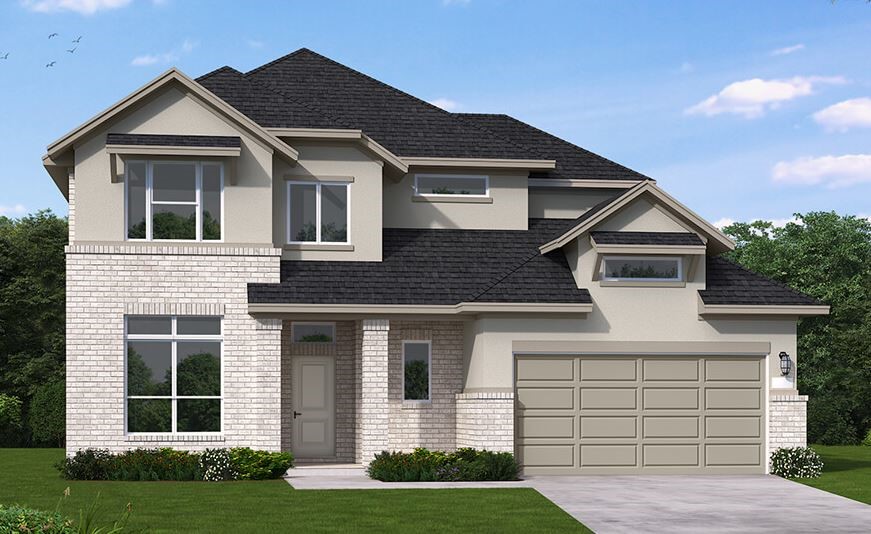 32110 Pond Pine Spring, TX 77386 - Photo 1 of 14 a front view of a house with a yard