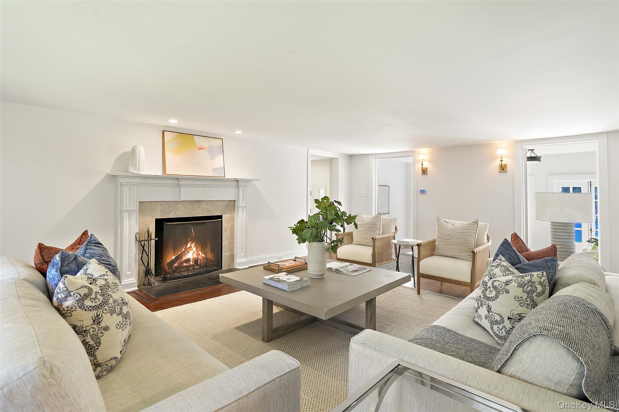 9 Oregon Road Bedford Corners, NY 10549 - Photo 5 of 35 a living room with furniture and a fireplace
