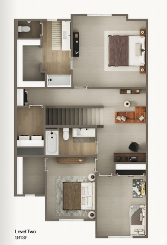 3997 East Fossil Way, Unit 96 Washington, UT 84780 - Photo 16 of 17 Sunburst Floor Plan Level 1