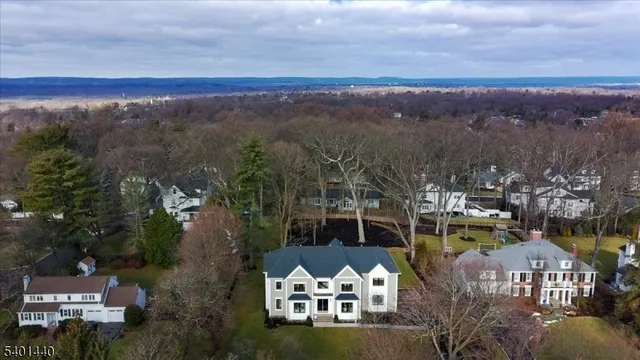 a view of city and mountain