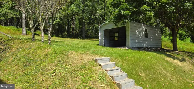 a house view with a outdoor space