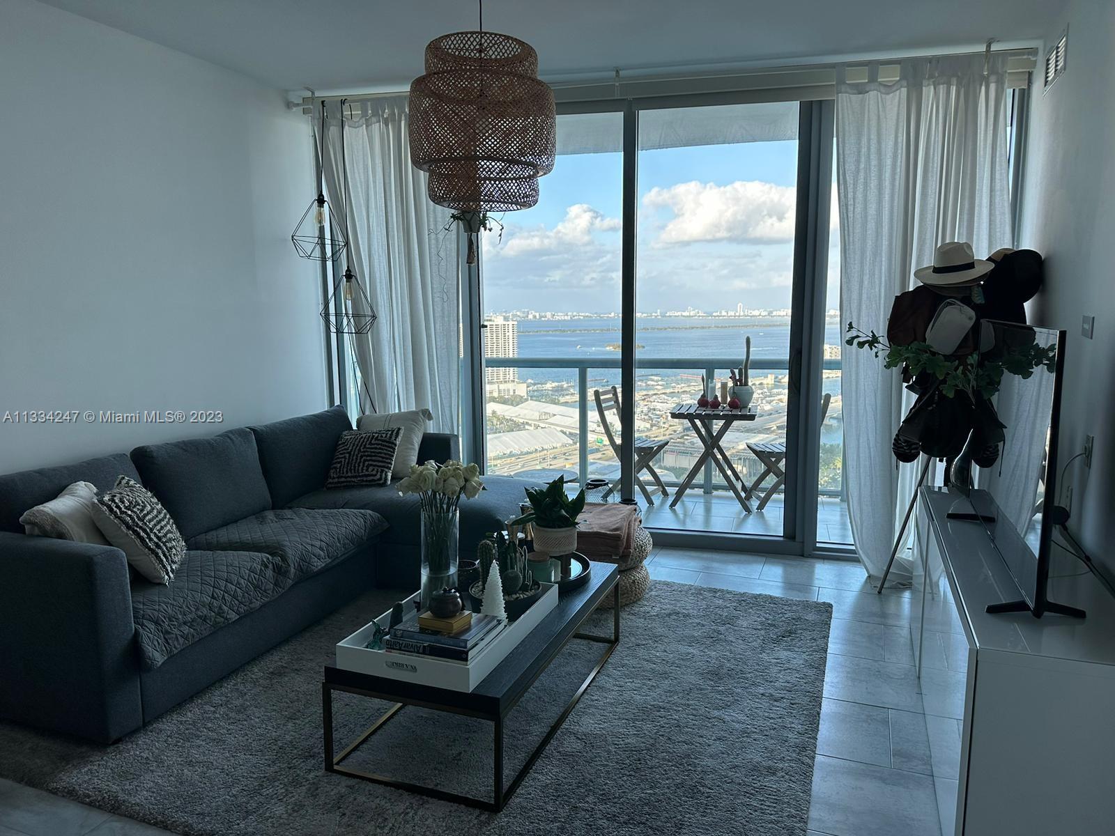 888 Biscayne Boulevard, Unit 3611 Miami, FL 33132 - Photo 10 of 13 a living room with furniture