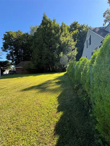 a view of an outdoor space and swimming pool
