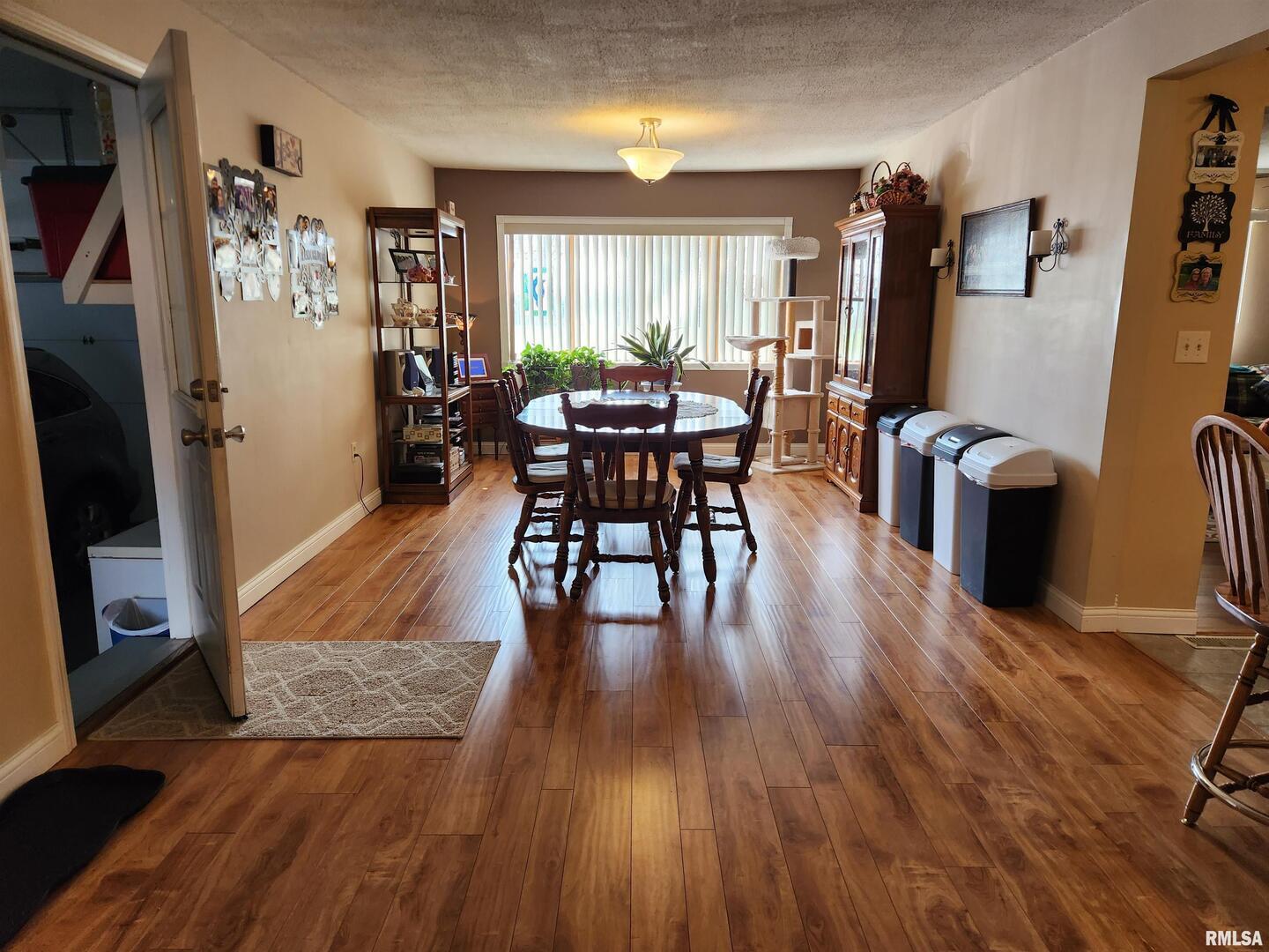 15766 East Tilton Road Ina, IL 62846 - Photo 16 of 59 a view of a dining room with furniture window and wooden floor