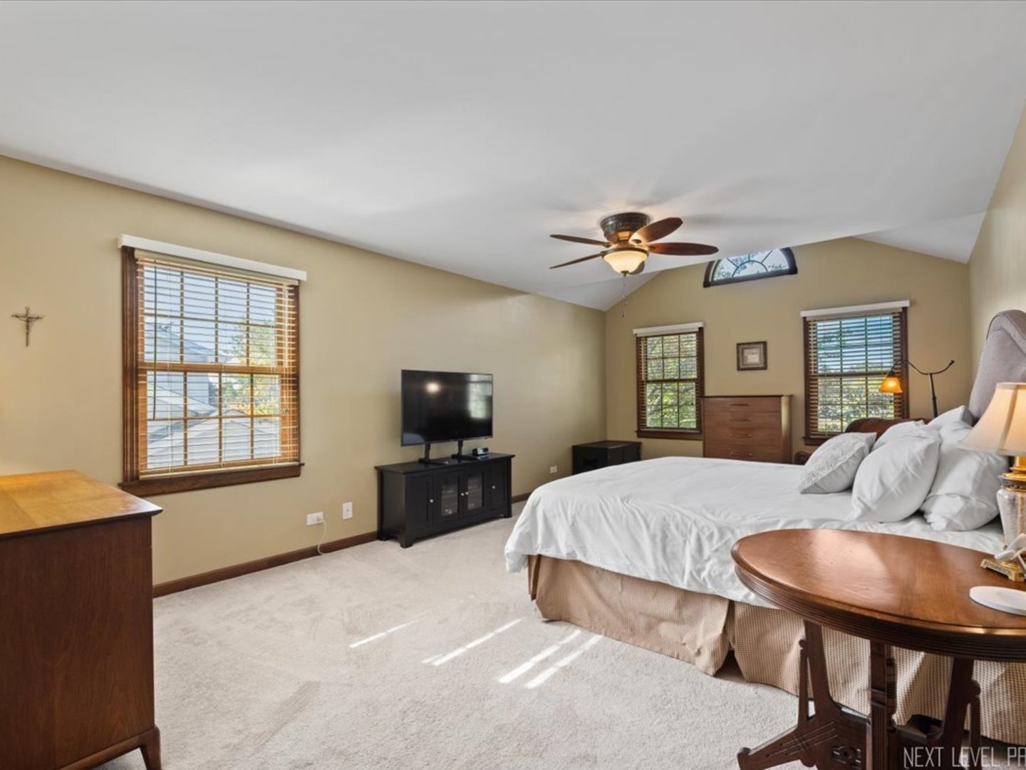 78 South Stauffer Drive Naperville, IL 60540 - Photo 18 of 31 a living room with furniture and a flat screen tv