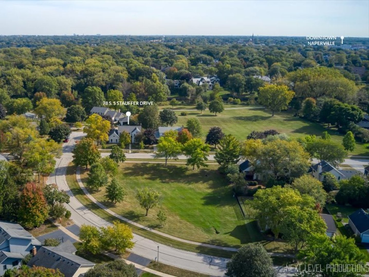 78 South Stauffer Drive Naperville, IL 60540 - Photo 31 of 31 an aerial view of residential houses with outdoor space and trees