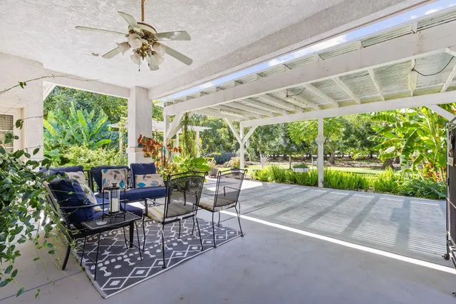 a outdoor space with a patio