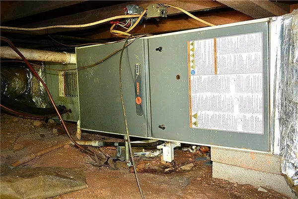 a close view of a utility room with a window