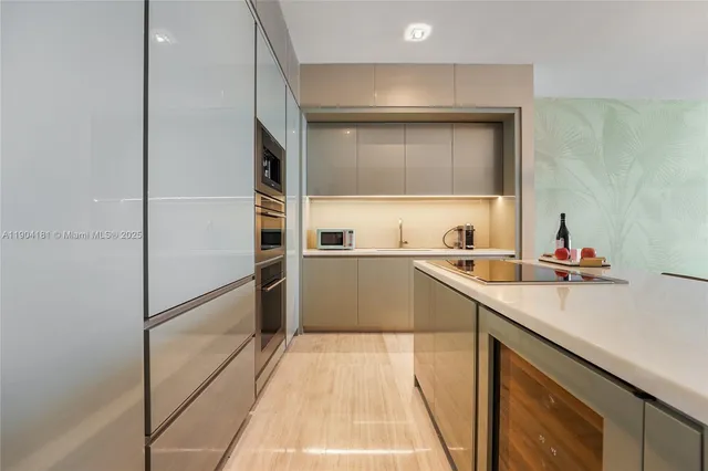 a spacious bedroom with a bed and a large window