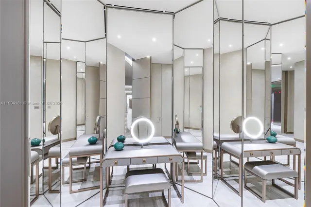 a view of a city with tall buildings