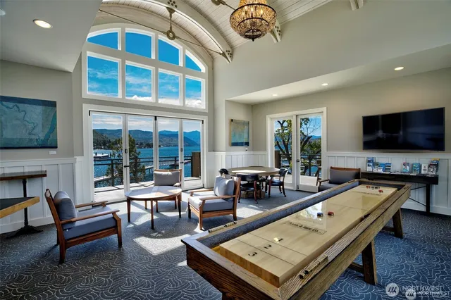 a outdoor space with furniture