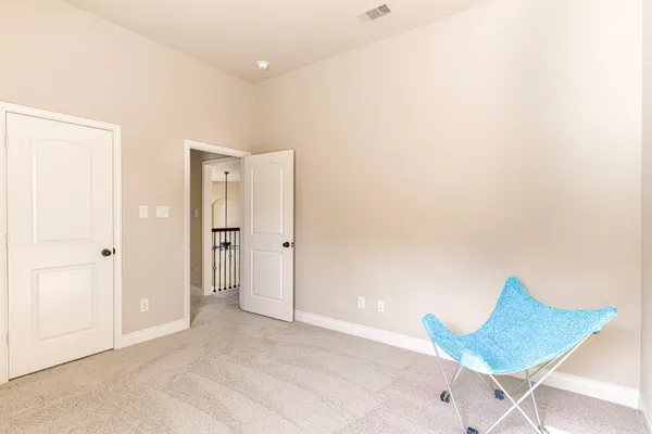 a view of an empty room