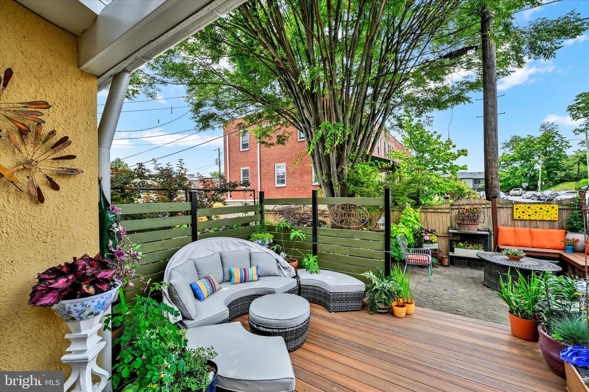 4224 Evans Chapel Road Baltimore, MD 21211 - Photo 22 of 24 a view of a backyard with garden and patio