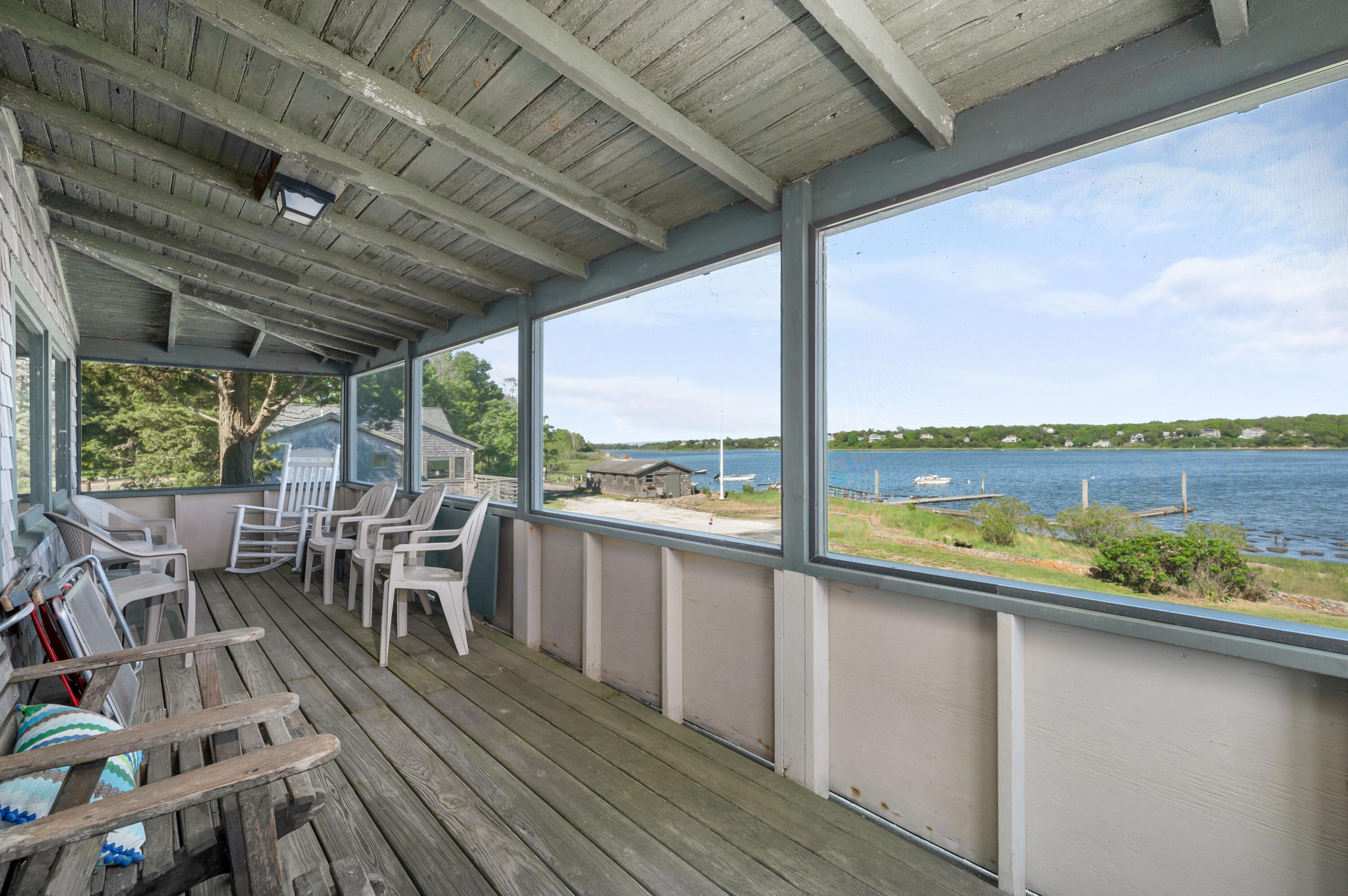 150 State Highway Eastham, MA 02642 - Photo 21 of 45 a view of a balcony with lake view and a ocean view