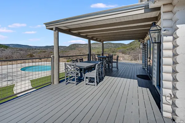 a view of outdoor space with seating space