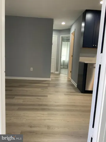 a view of a hallway with entryway