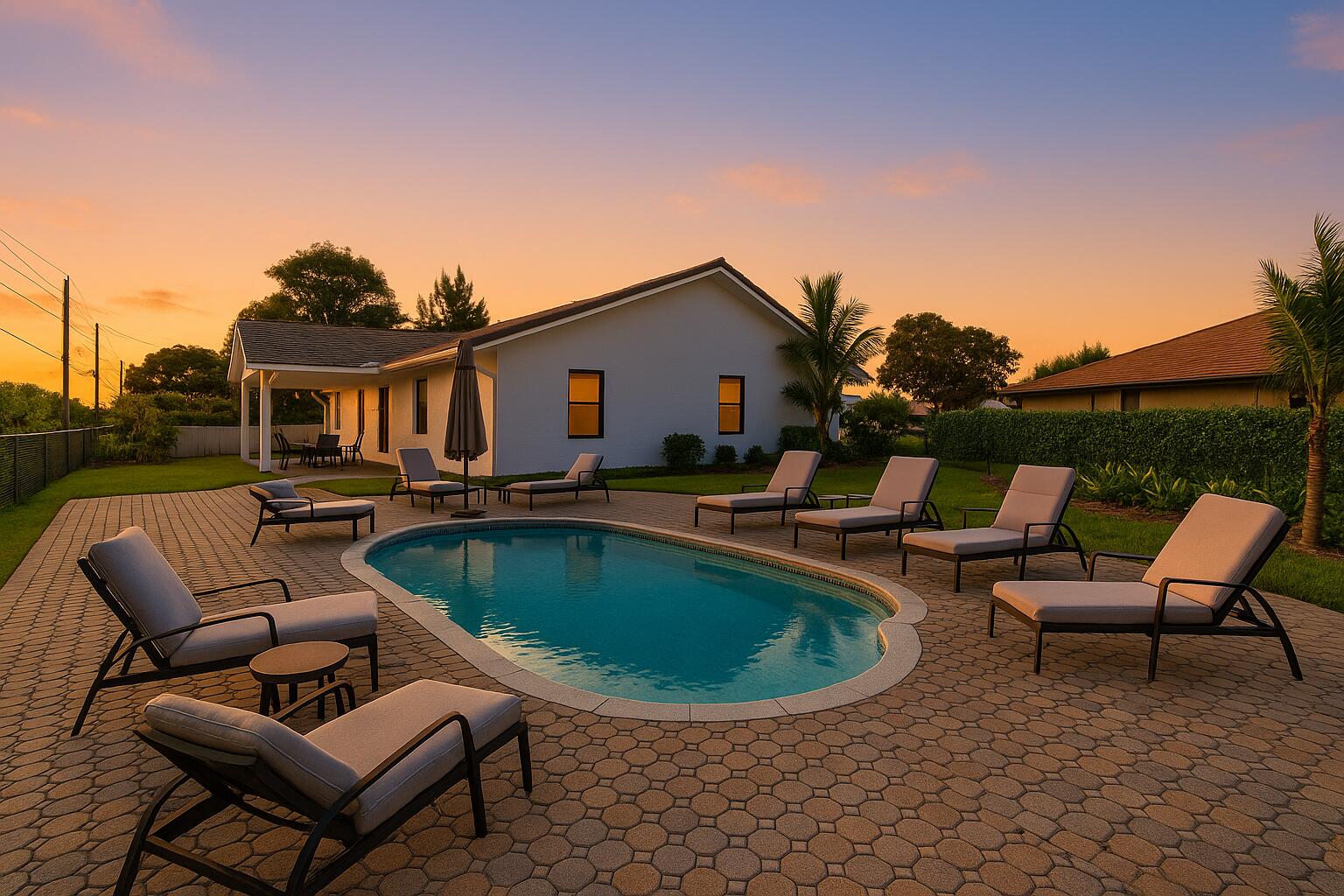 10141 Dara Court Boca Raton, FL 33428 - Photo 2 of 53 Virtually staged and twilighted backyard
