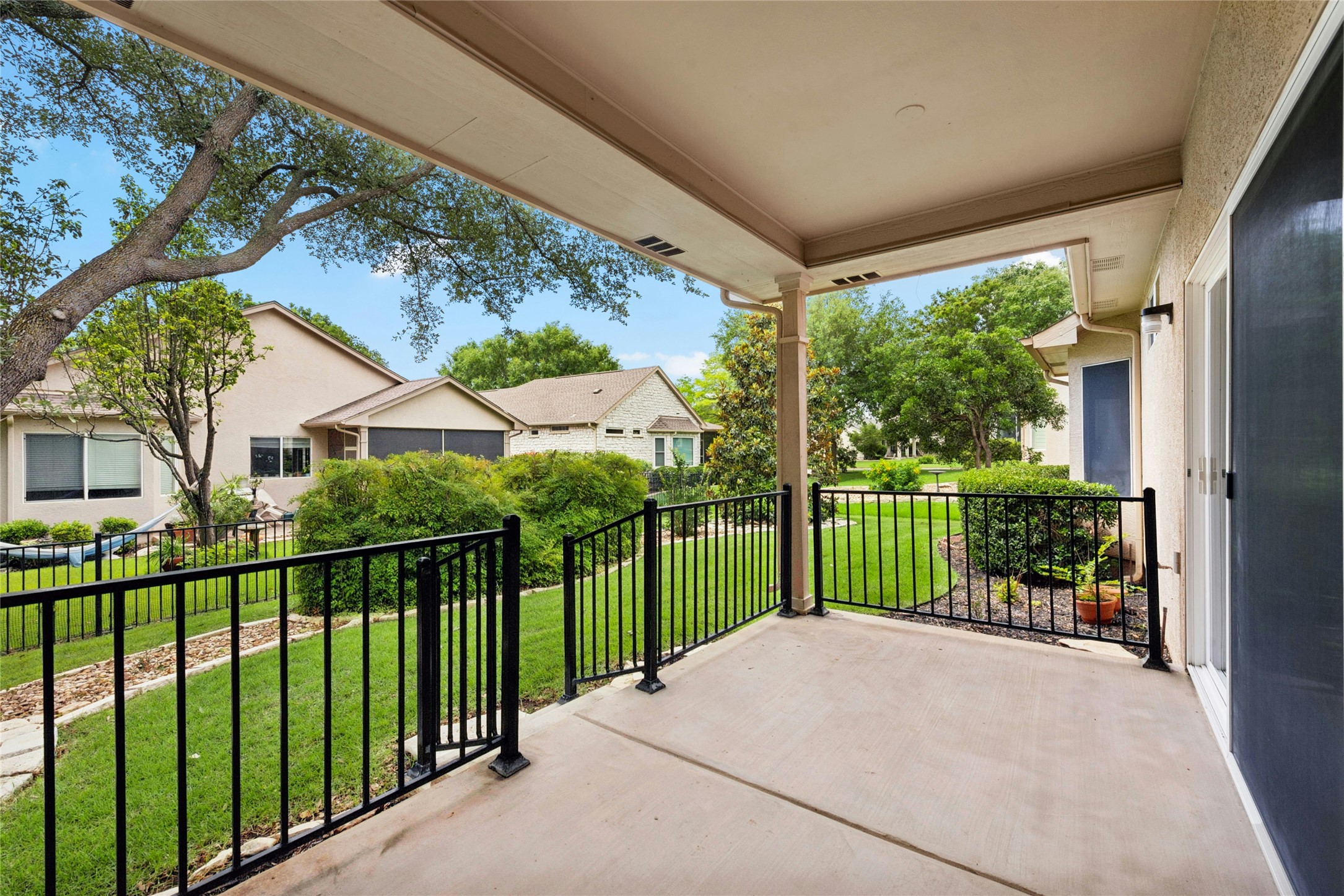 402 Colorado River Road Georgetown, TX 78633 - Photo 22 of 32 Covered Back Porch