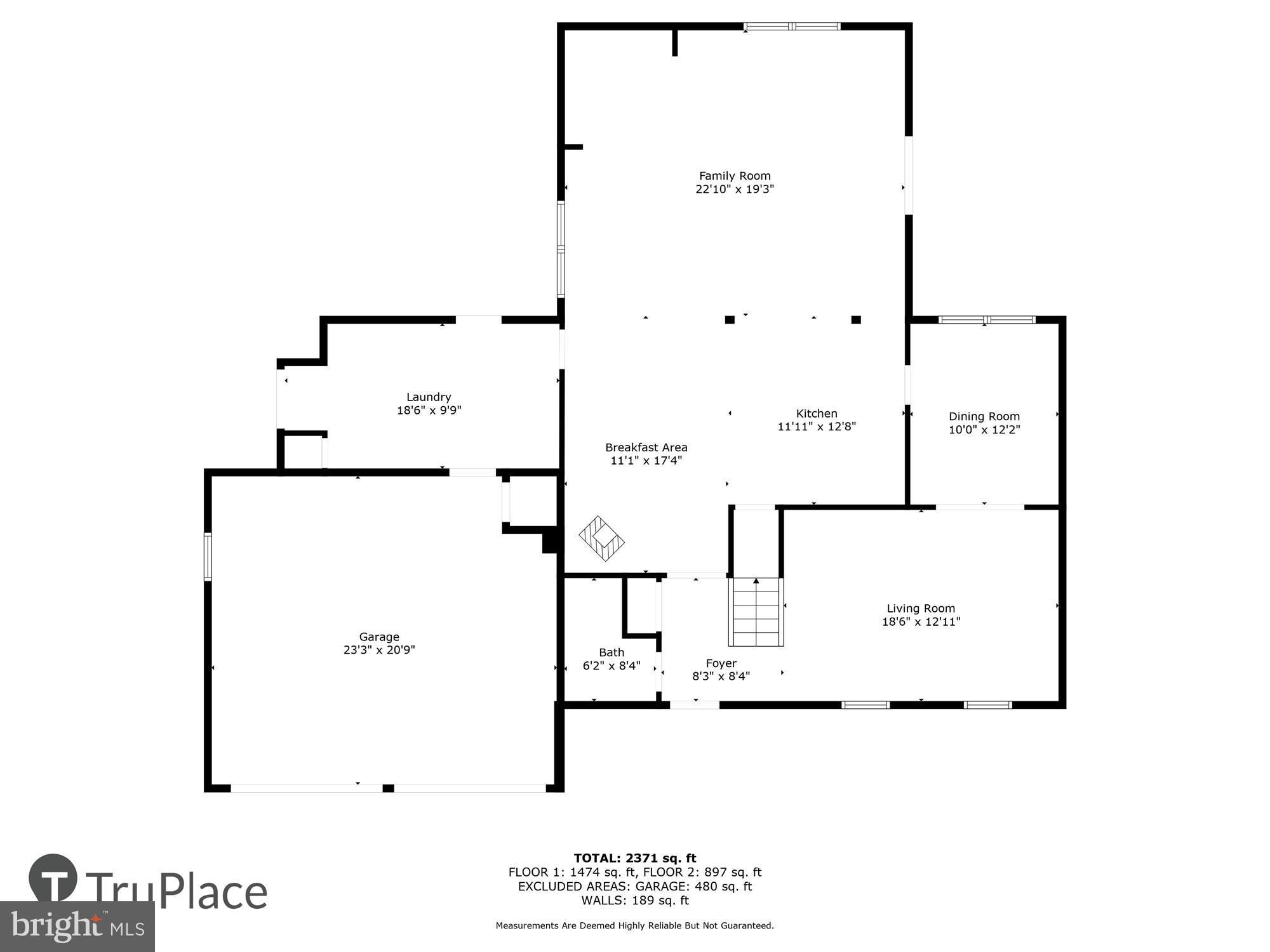4219 High Ridge Road Haymarket, VA 20169 - Photo 54 of 55 Main Level (Labels & Measurements)