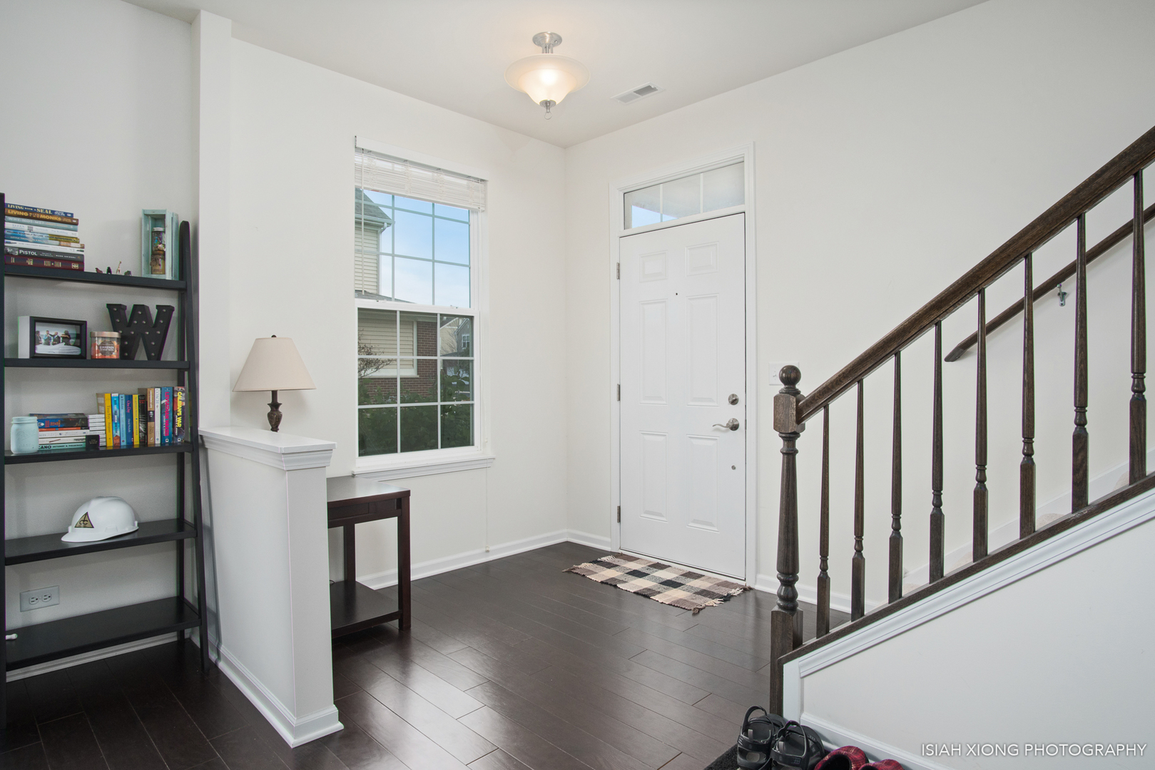 2908 Church Road Aurora, IL 60502 - Photo 5 of 26 a view of entryway with workspace and wooden floor