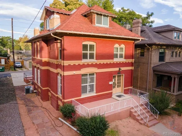 an aerial view of a city