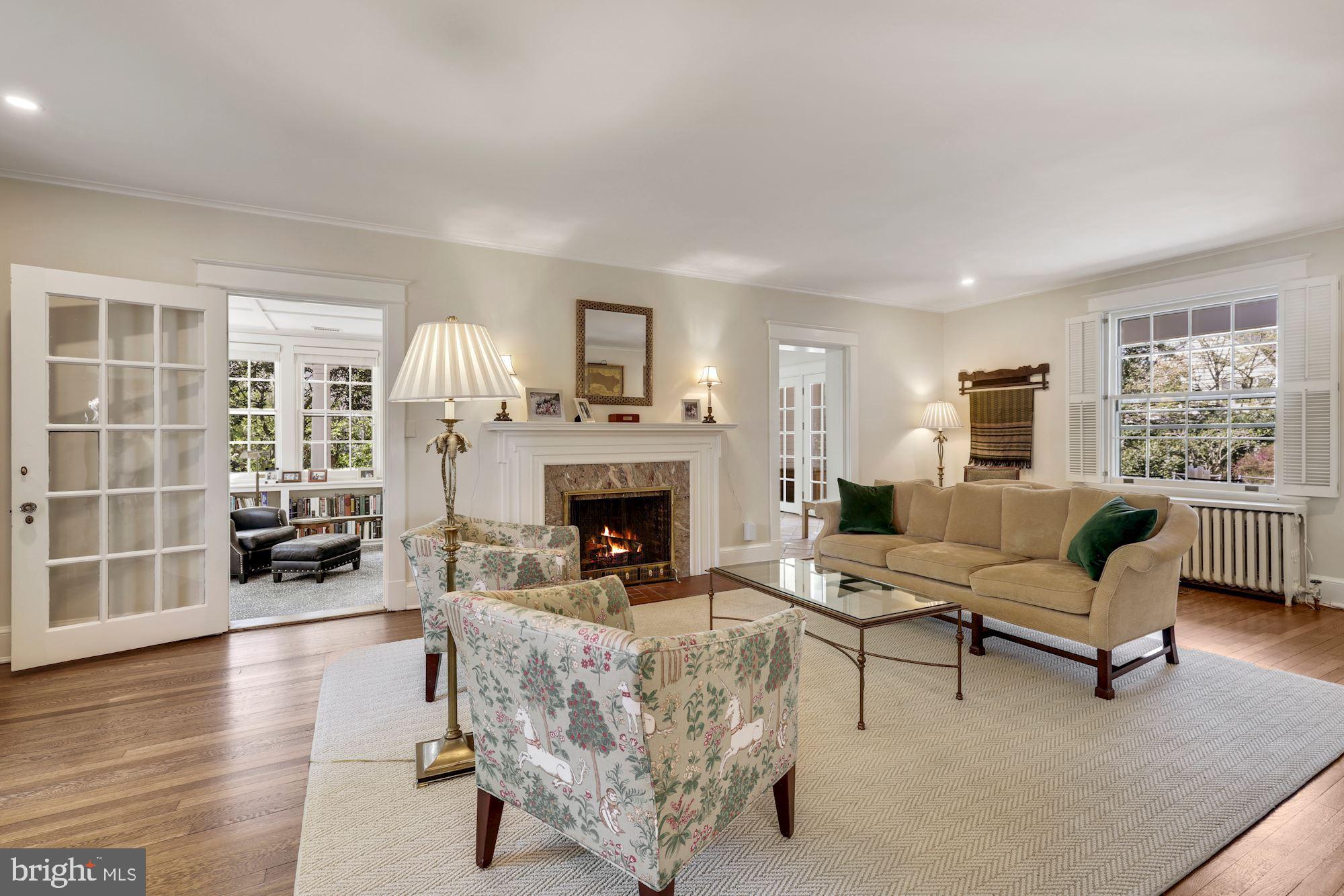 5804 Cedar Parkway Chevy Chase, MD 20815 - Photo 40 of 77 Living Room View into Office