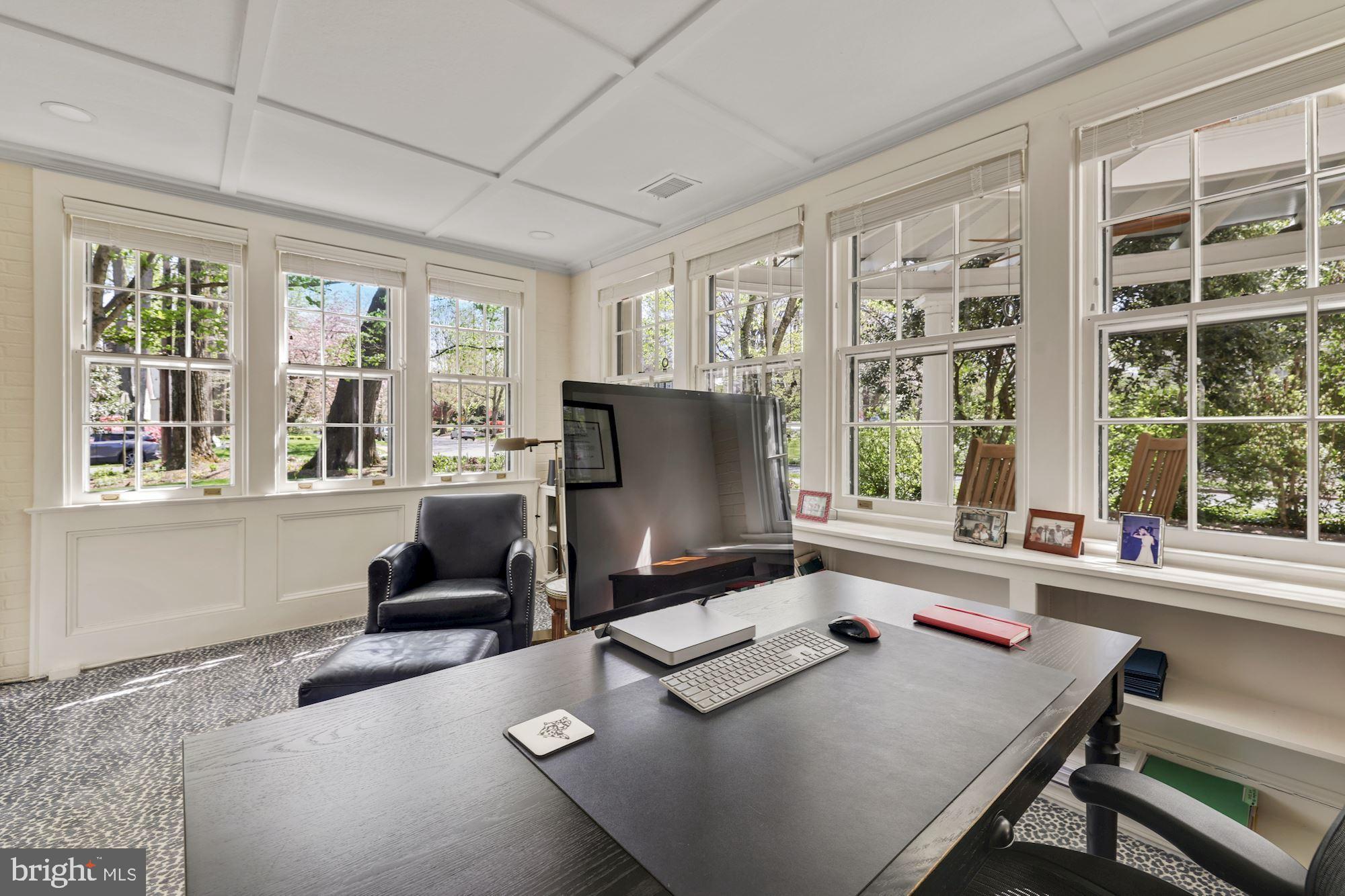 5804 Cedar Parkway Chevy Chase, MD 20815 - Photo 41 of 77 Home Office Windows East and South Facing