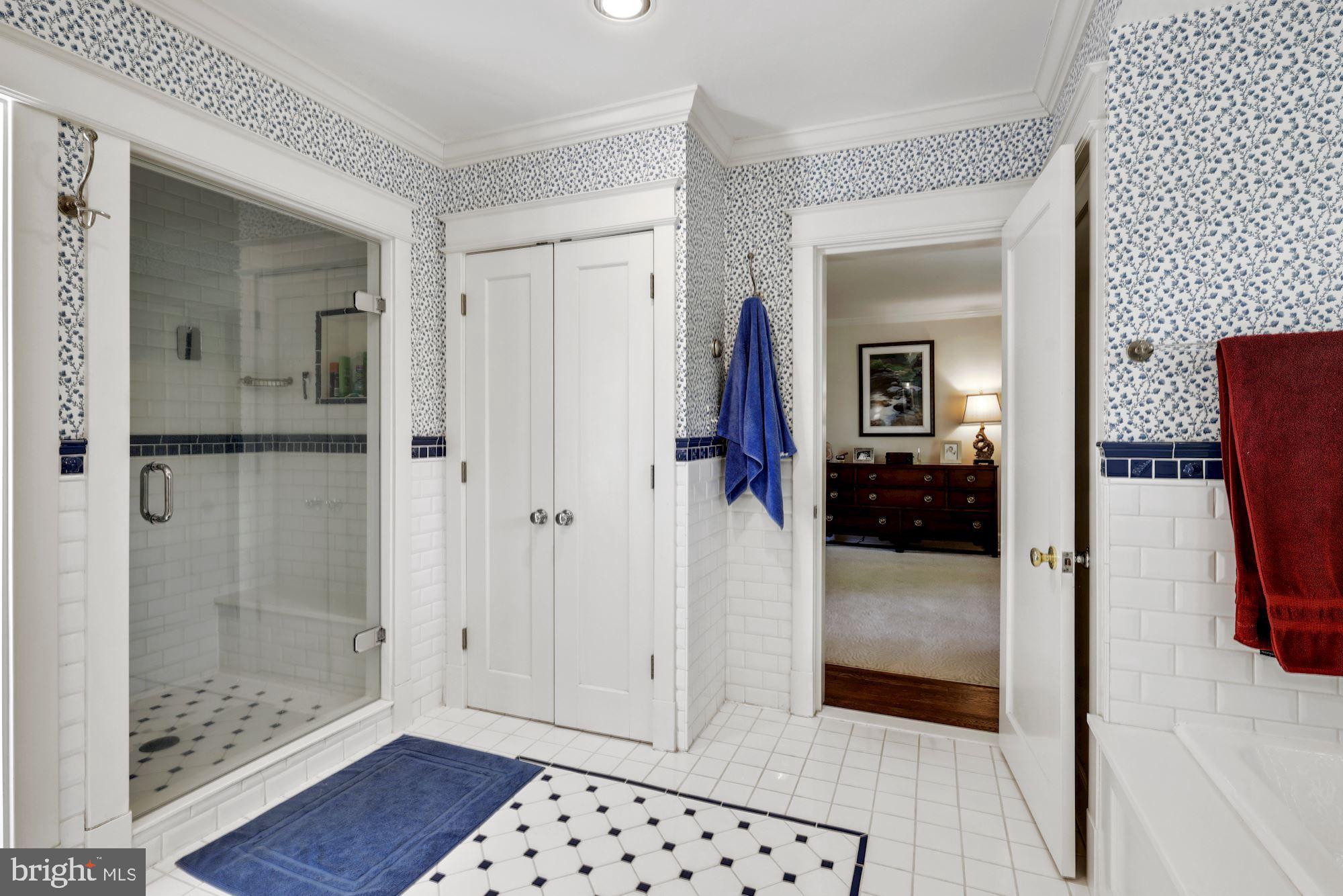 5804 Cedar Parkway Chevy Chase, MD 20815 - Photo 45 of 77 Master Bath Large Shower