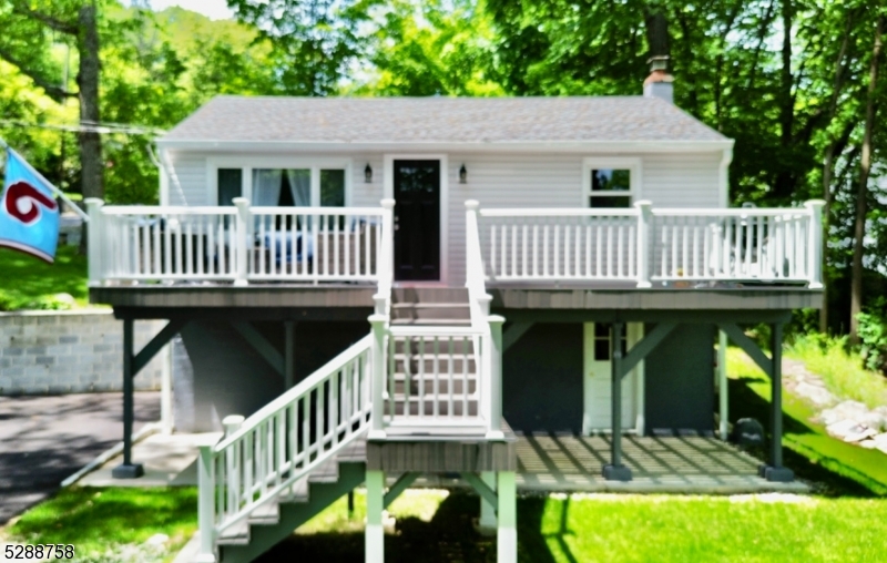 a view of a house with a deck