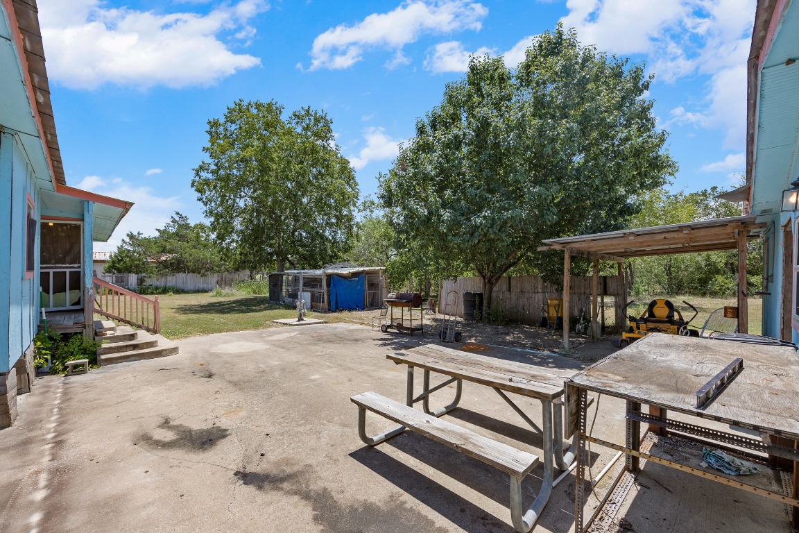 147 Community Center Road Rosanky, TX 78953 - Photo 22 of 33 a view of backyard with swimming pool and sitting area