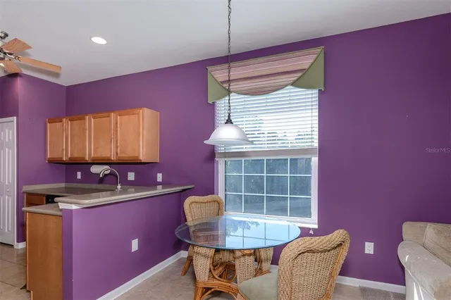 a view of a hallway with a white door