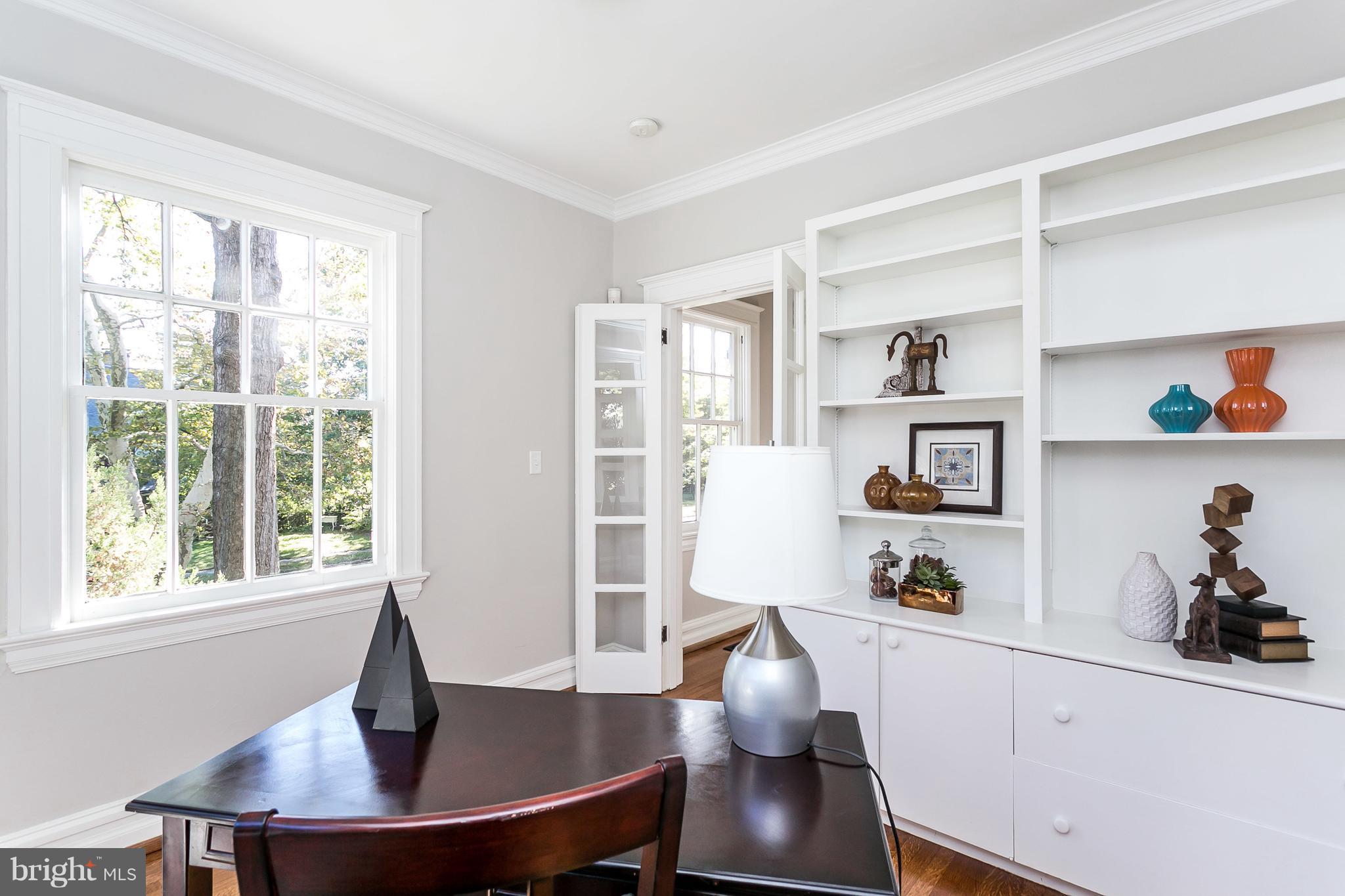 116 Woodlawn Road Baltimore, MD 21210 - Photo 9 of 30 First floor secluded office with french doors