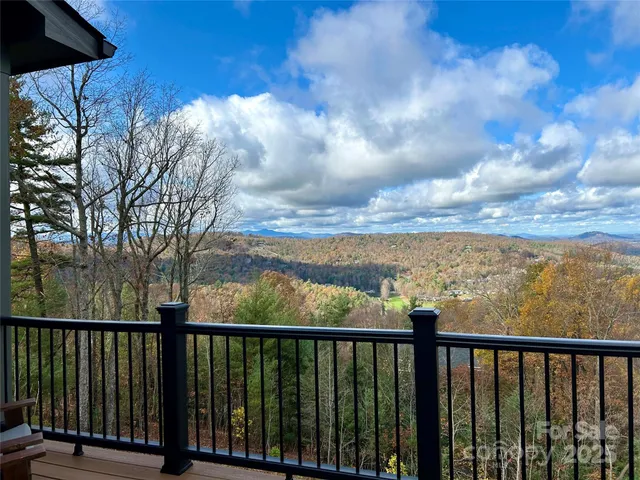 a view of city and mountain