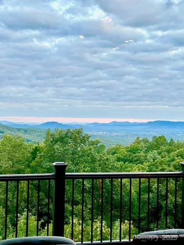 a view of city and mountain