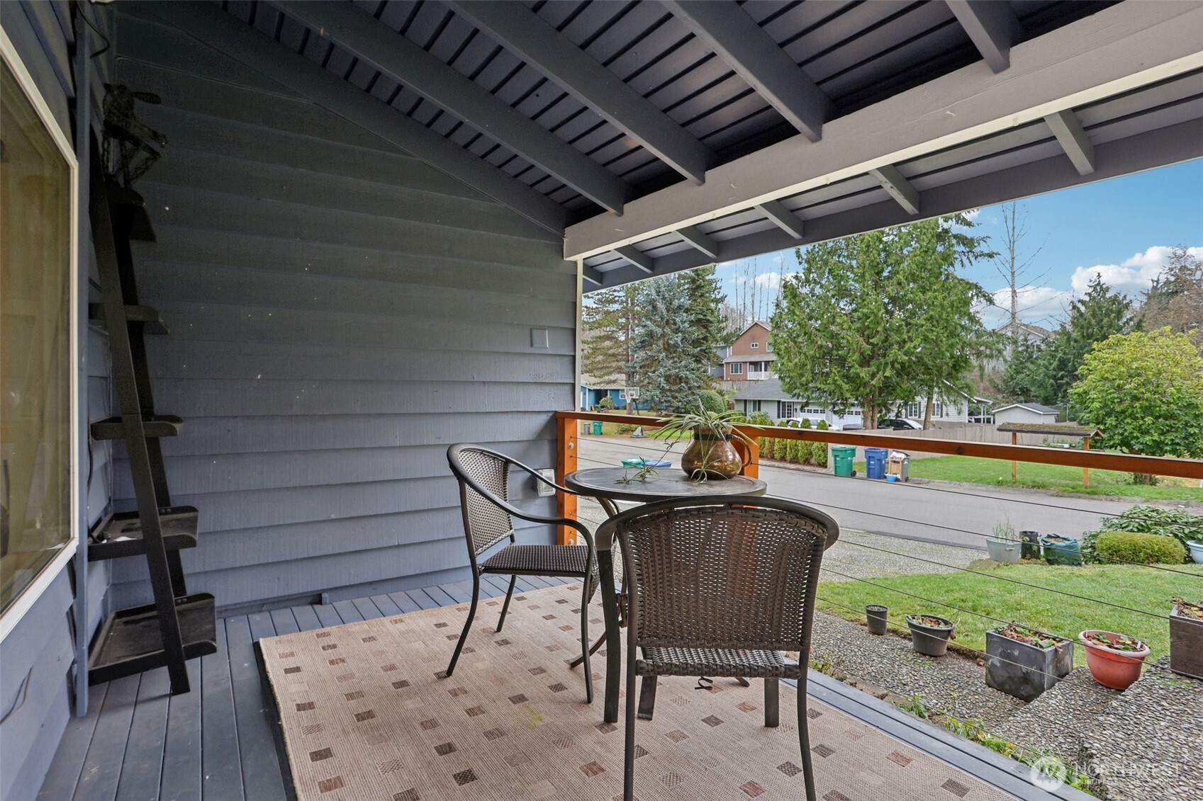 2611 178th Street Southeast Bothell, WA 98012 - Photo 22 of 27 a view of a chairs and table in the balcony