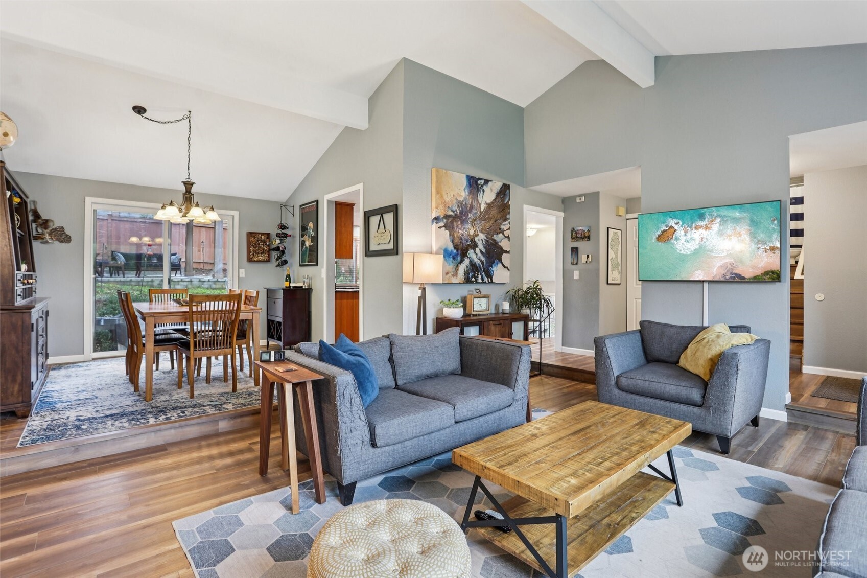 2611 178th Street Southeast Bothell, WA 98012 - Photo 3 of 27 a living room with furniture and a flat screen tv