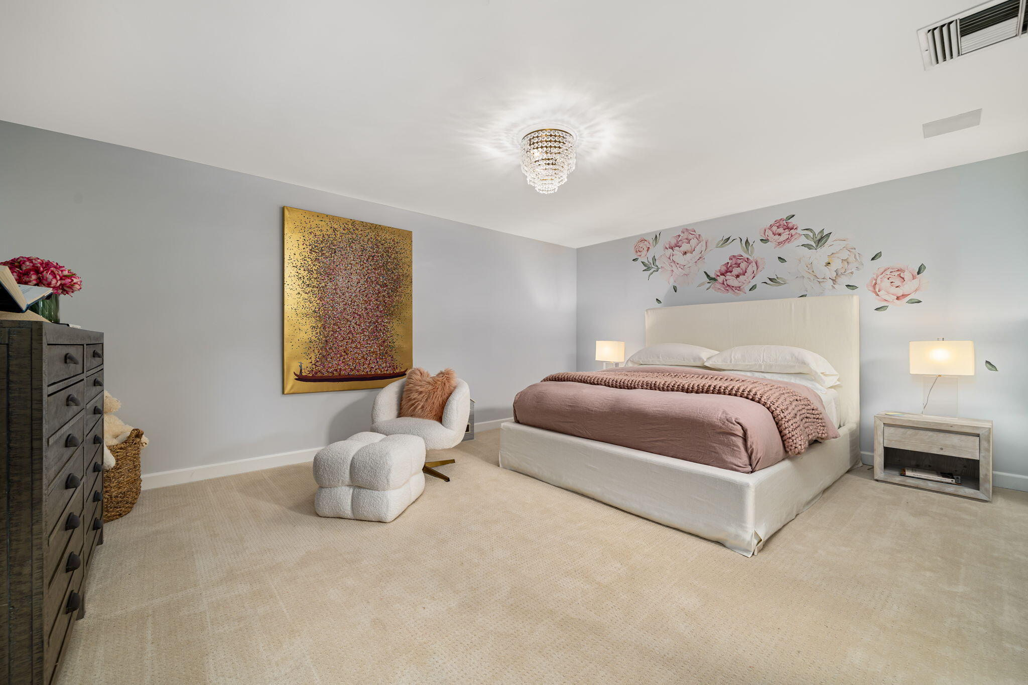 6 Exeter Court Rancho Mirage, CA 92270 - Photo 39 of 54 a bedroom with a bed and a window
