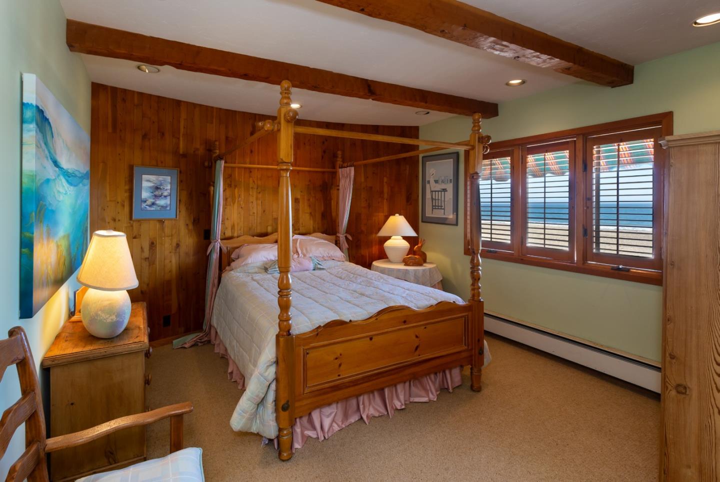 343 Beach Drive Aptos, CA 95003 - Photo 19 of 34 a bed room with a bed and a chair