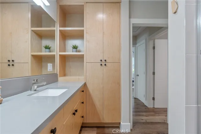 a room with storage and utility