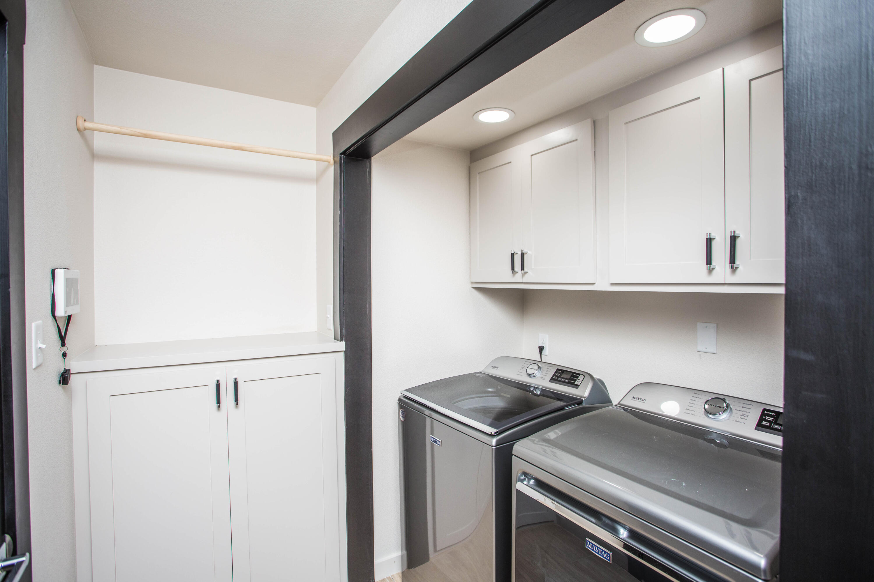 25 East Lakeshore Drive Ransom Canyon, TX 79366 - Photo 30 of 63 a utility room with dryer and washer