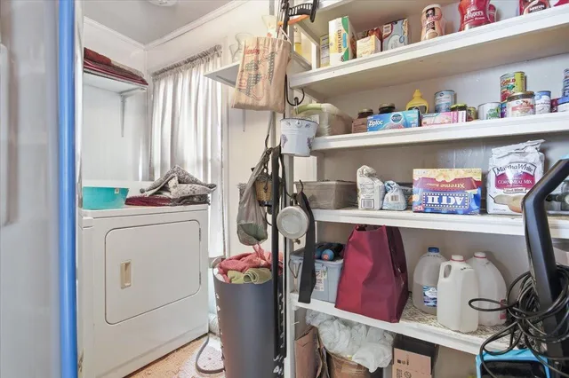 a room with storage and utility