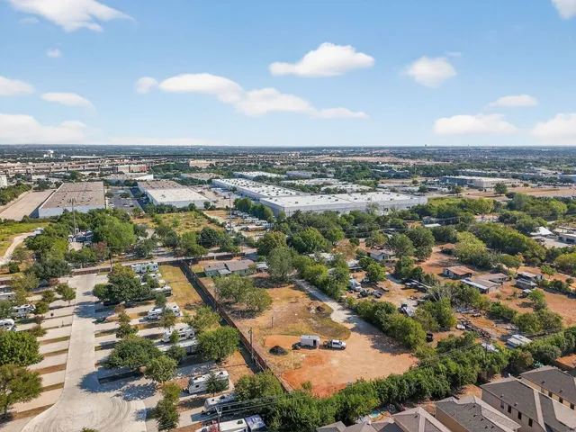 an aerial view of a city
