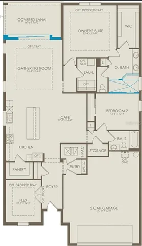 a view of a hallway with a chandelier and entryway