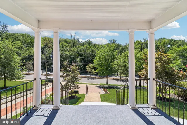 a view of a garden from a living room